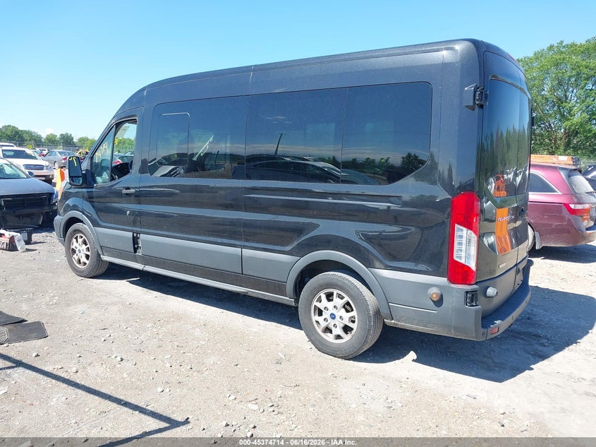 Vin: 1fbzx2cg2fkb07446, lot: 45872700, ford transit-350 xlt 20153