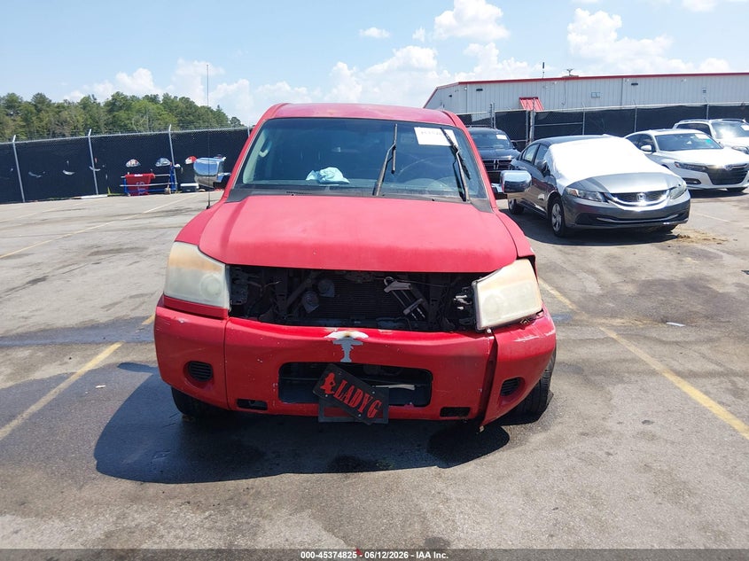 2008 Nissan Titan Xe VIN: 1N6AA07DX8N326572 Lot: 45374825