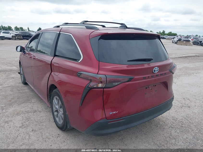 Vin: 5tdkrkec0ss248374, lot: 45872919, toyota sienna le 20253