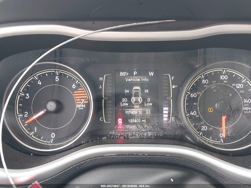 2018 JEEP CHEROKEE auction photo 7