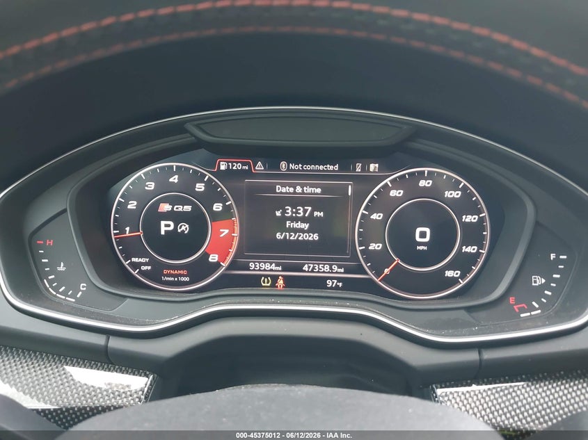 2019 Audi Sq5 3.0T Premium VIN: WA1C4AFY0K2094628 Lot: 45375012