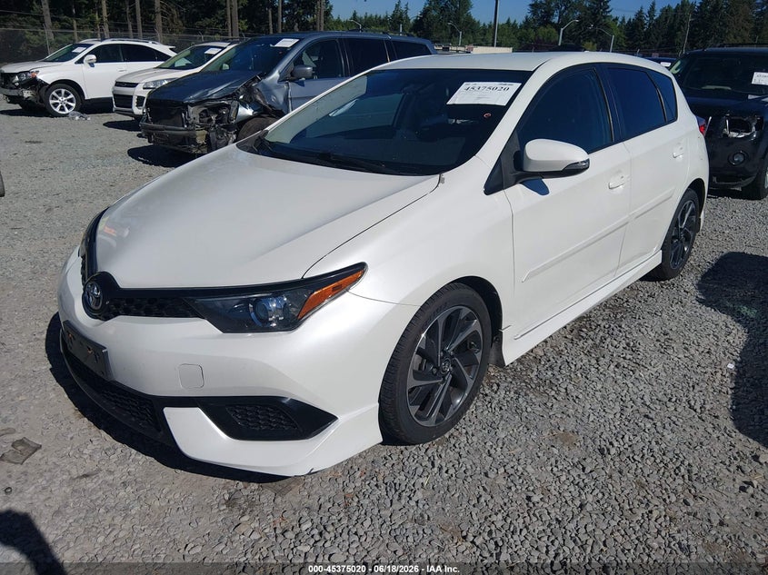 Vin: jtnkarje2hj531318, lot: 45873006, toyota corolla im 20172