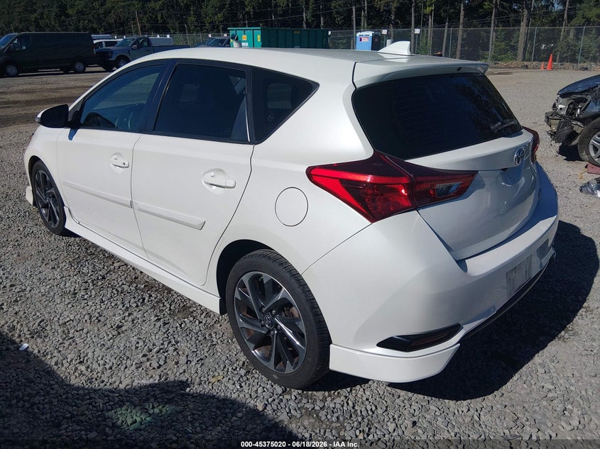 Vin: jtnkarje2hj531318, lot: 45873006, toyota corolla im 20173
