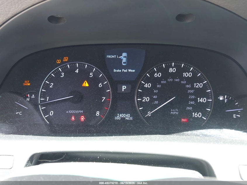2011 LEXUS LS 460 auction photo 7