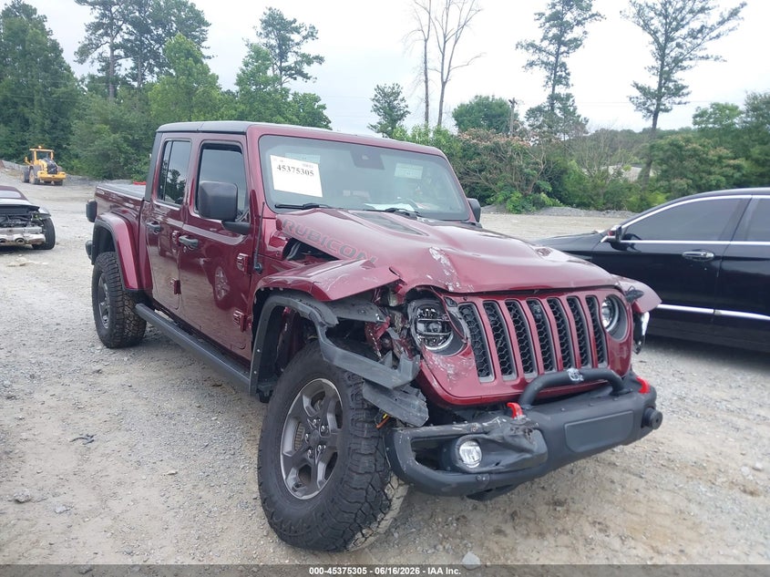 Vin: 1c6jjtbg7nl128116, lot: 45873291, jeep gladiator rubicon 4x4 2022 img_1