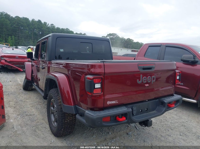 Vin: 1c6jjtbg7nl128116, lot: 45873291, jeep gladiator rubicon 4x4 20223