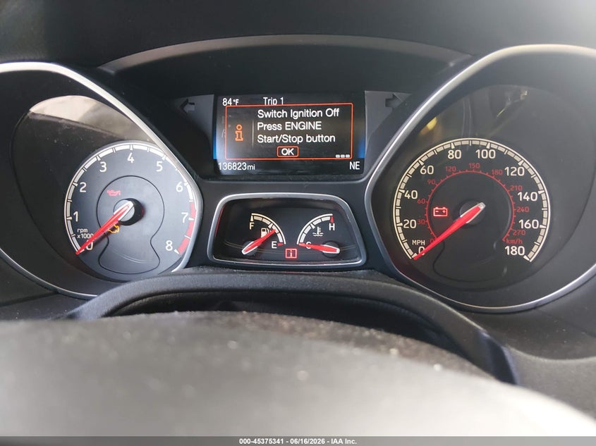 FORD FOCUS ST 2013 VIN 1FADP3L98DL368445