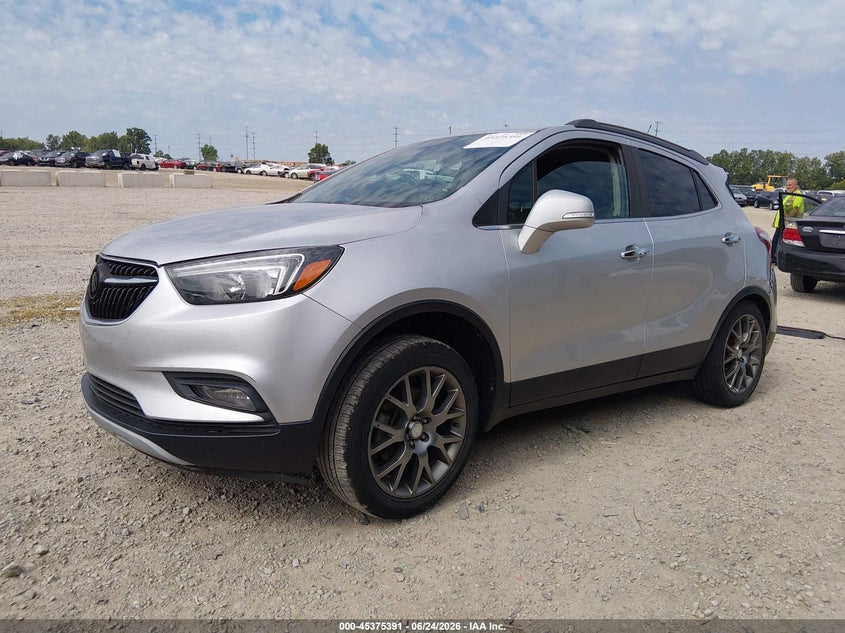 Vin: kl4cj1sb1kb889889, lot: 45873377, buick encore fwd sport touring 20192