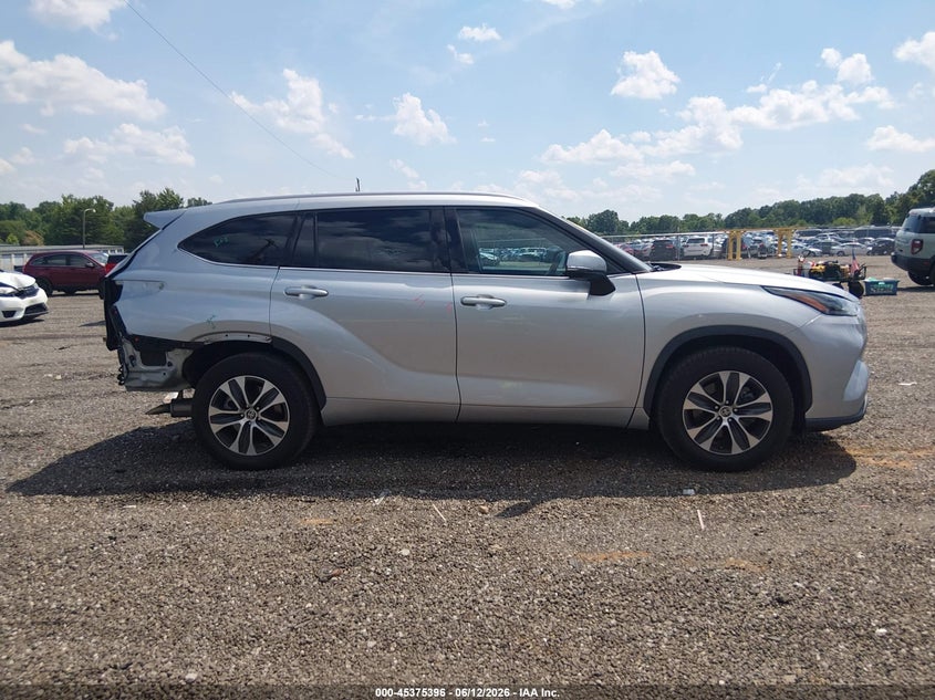 2022 Toyota Highlander Xle VIN: 5TDGZRAH1NS544332 Lot: 45375396