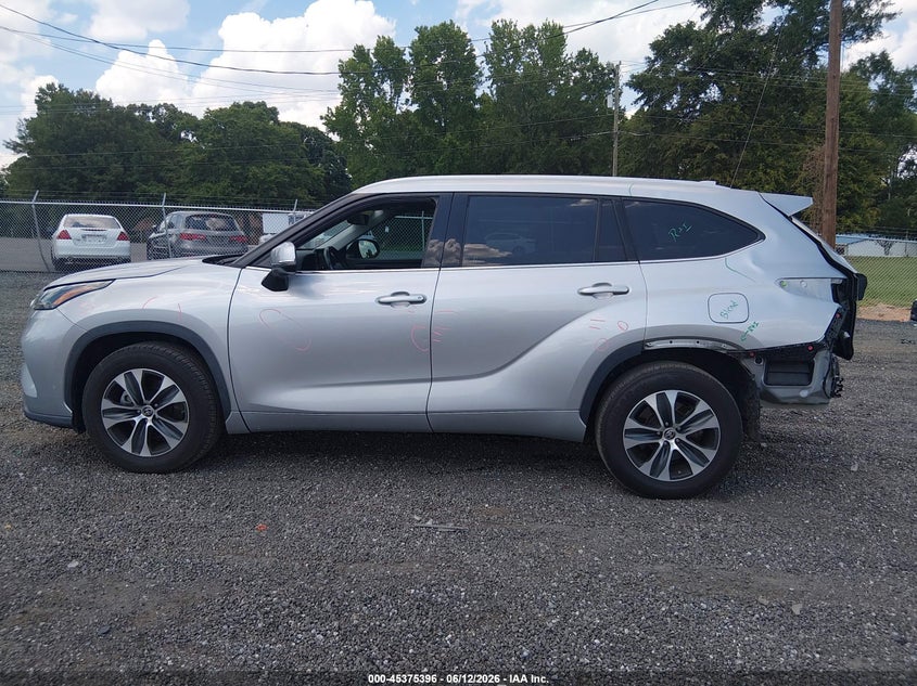 2022 Toyota Highlander Xle VIN: 5TDGZRAH1NS544332 Lot: 45375396
