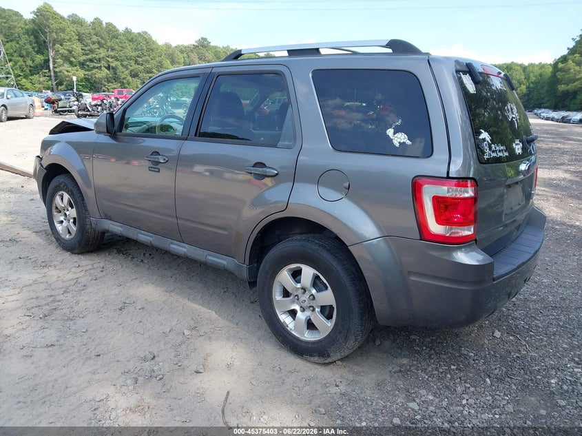 Vin: 1fmcu9e75akd47627, lot: 45873389, ford escape limited 20103