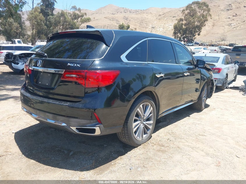 Vin: 5fryd3h51hb011576, lot: 45873486, acura mdx technology package 20174