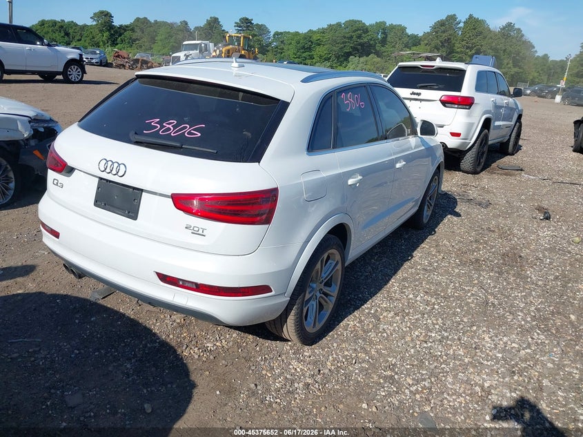 Vin: wa1efcfs4fr005411, lot: 45873638, audi q3 2.0t premium plus 20154