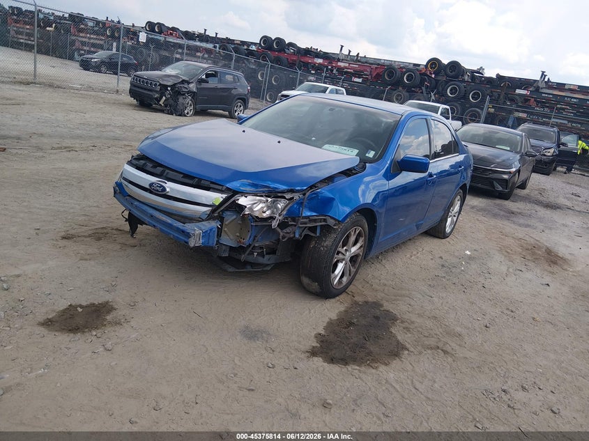 Vin: 3fahp0ha6cr203674, lot: 45873800, ford fusion se 20122
