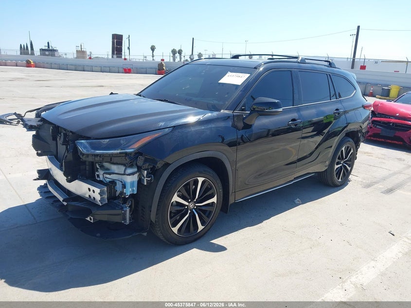 Vin: 5tdjzrbh6ns183927, lot: 45873833, toyota highlander xse 20222