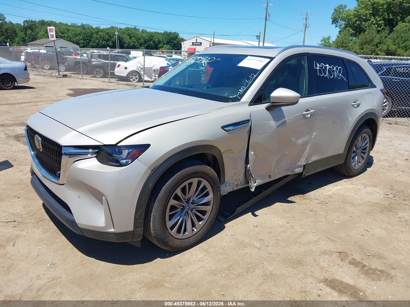 Vin: jm3kkbhd0s1193096, lot: 45873968, mazda cx-90 3.3 turbo preferred package 20252
