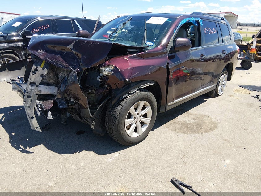 Vin: 5tdbk3eh3bs045646, lot: 45874113, toyota highlander se v6 20112