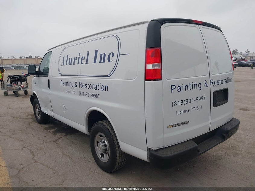 Vin: 1gcwgafp4p1219368, lot: 45874340, chevrolet express cargo rwd 2500 regular wheelbase wt 20233