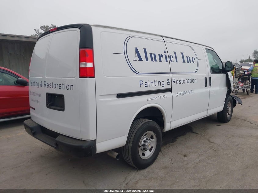 Vin: 1gcwgafp4p1219368, lot: 45874340, chevrolet express cargo rwd 2500 regular wheelbase wt 20234