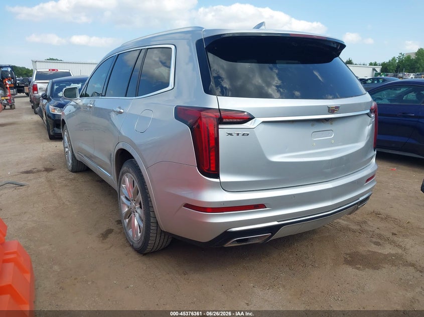 Vin: 1gykpcrs3lz184628, lot: 45874347, cadillac xt6 fwd premium luxury 20203