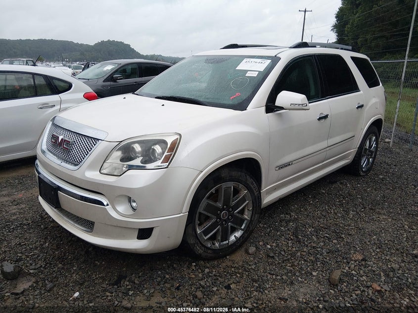 Vin: 1gkkvted8bj343020, lot: 45874468, gmc acadia denali 20112