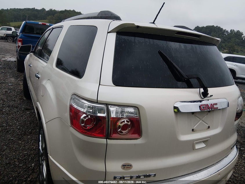 Vin: 1gkkvted8bj343020, lot: 45874468, gmc acadia denali 20113