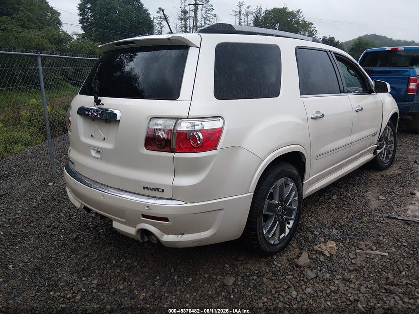 Vin: 1gkkvted8bj343020, lot: 45874468, gmc acadia denali 20114