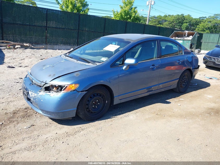 2006 Honda Civic Lx 2HGFA16576H527197 photo 1