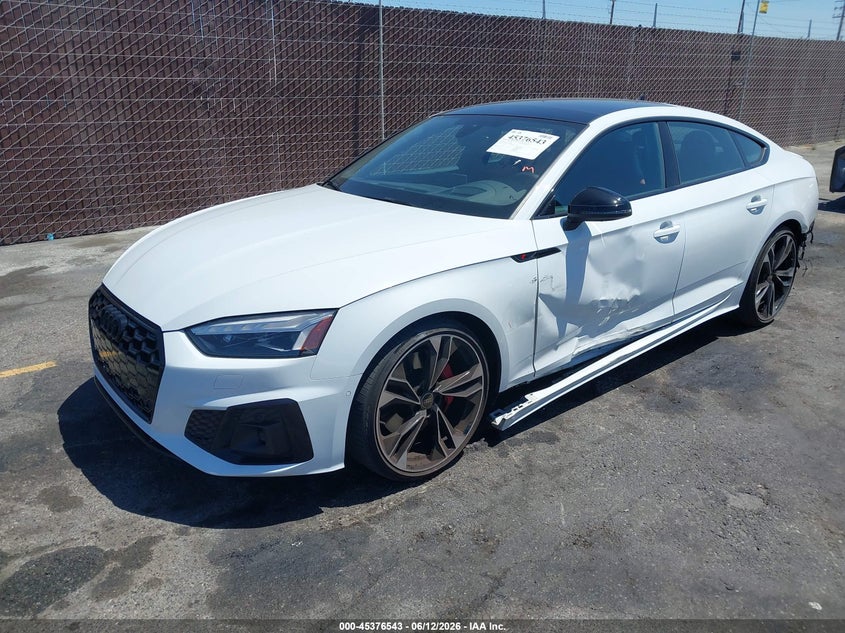 Vin: waub4cf54pa068966, lot: 45874529, audi s5 sportback prestige tfsi quattro tiptronic 20232