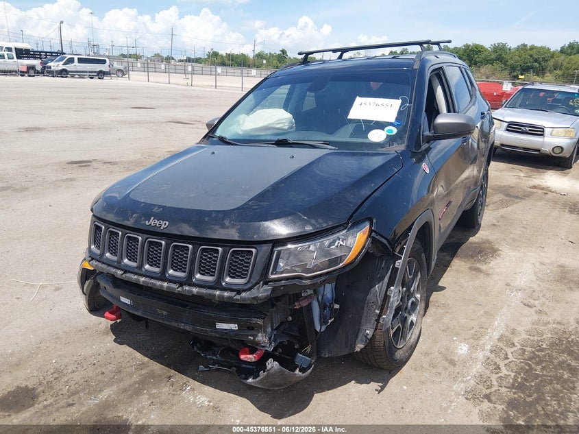 Vin: 3c4njddb3lt195542, lot: 45874537, jeep compass trailhawk 4x4 20202