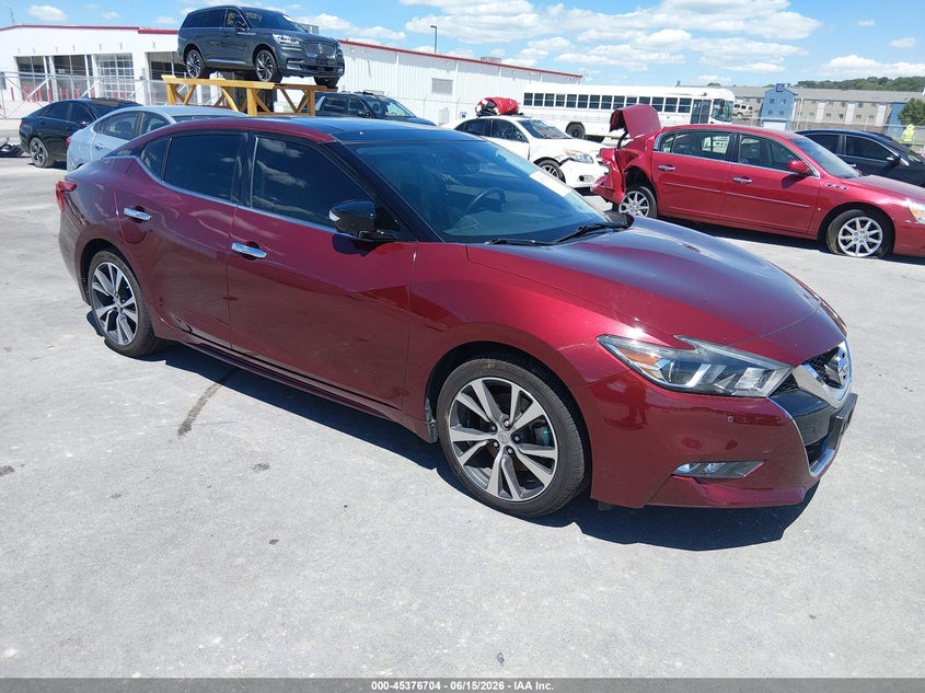 Vin: 1n4aa6ap5gc390155, lot: 45874690, nissan maxima 3.5 platinum 20161