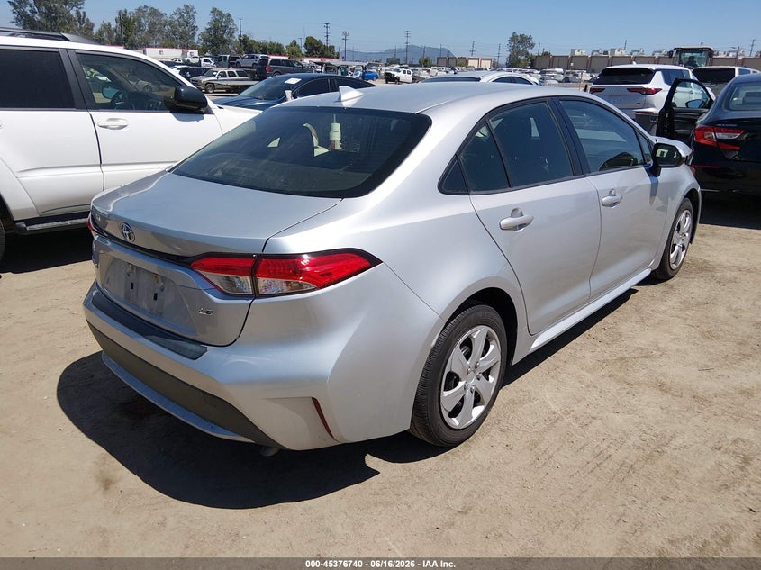 VIN JTDEPRAE1LJ101255 2020 TOYOTA COROLLA LE