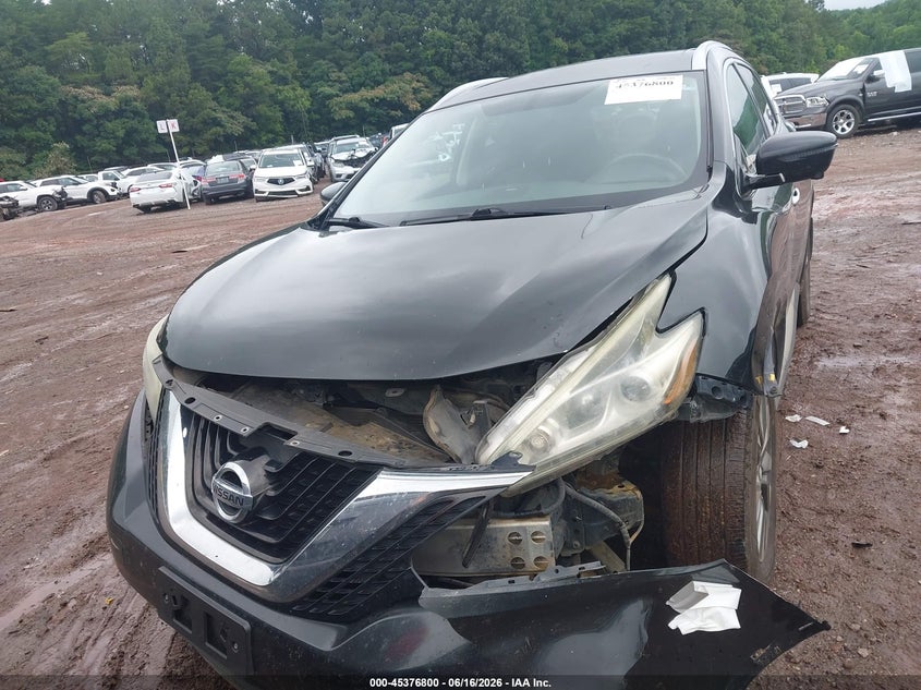 2015 Nissan Murano Sl VIN: 5N1AZ2MH0FN227556 Lot: 45376800