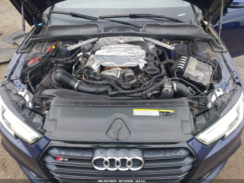 2018 Audi S4 3.0T Premium Plus VIN: WAUB4AF43JA007949 Lot: 45376839
