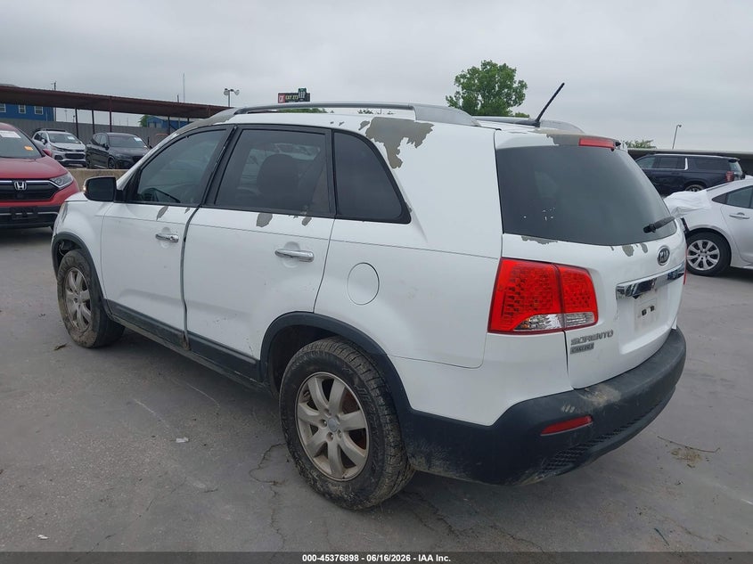 Vin: 5xykt3a65dg414363, lot: 45874884, kia sorento lx 20133