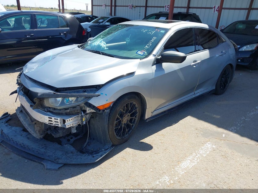 Vin: shhfk7h50hu202166, lot: 45875044, honda civic ex 20172