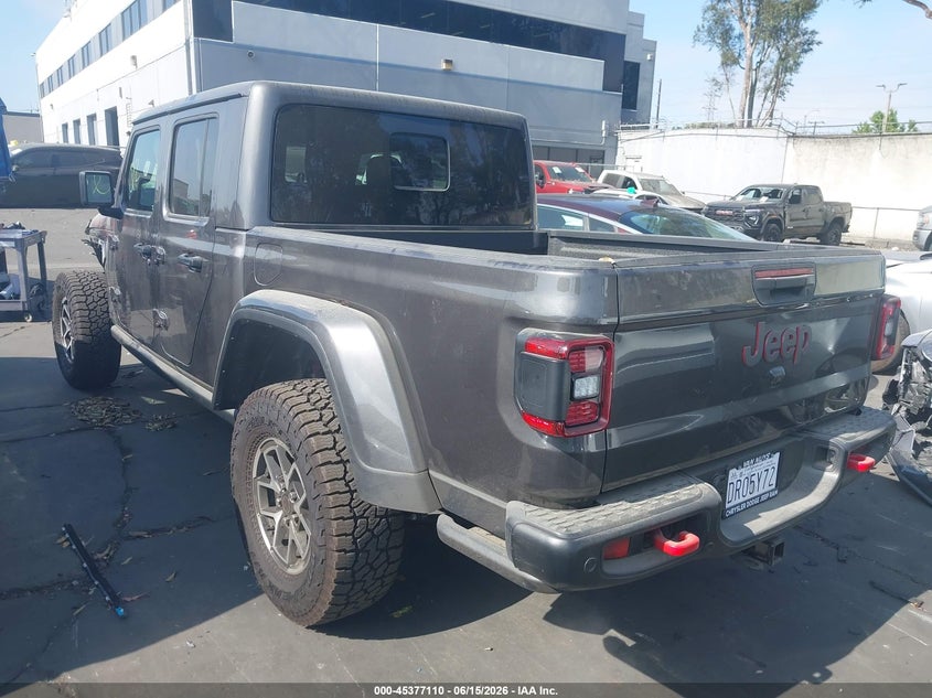 Vin: 1c6rjtbg3tl177149, lot: 45875096, jeep gladiator rubicon x 4x4 20263