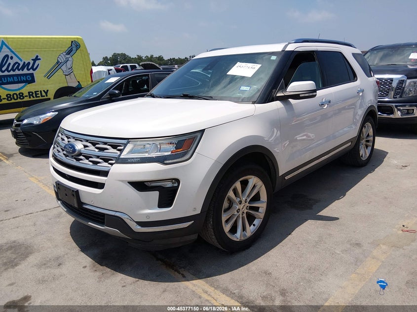 Vin: 1fm5k7fh9jgc35085, lot: 45875136, ford explorer limited 20182