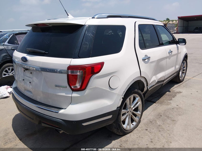 Vin: 1fm5k7fh9jgc35085, lot: 45875136, ford explorer limited 20184