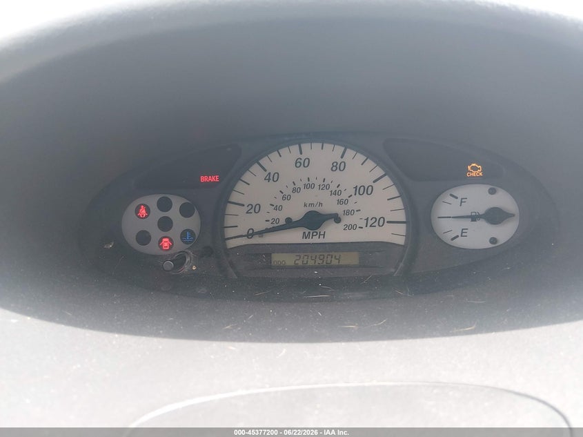 2002 Toyota Echo VIN: JTDAT123620210856 Lot: 45377200