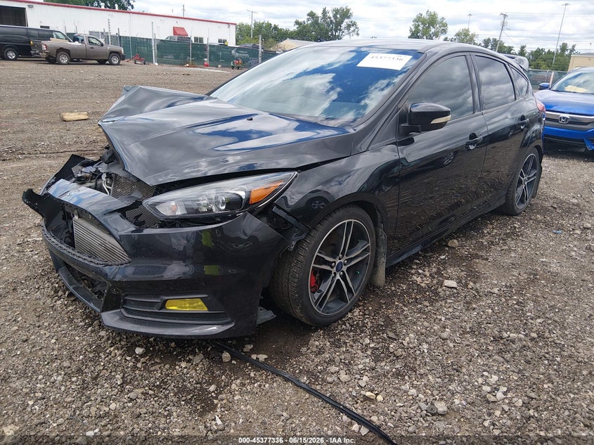 Vin: 1fadp3l93fl341107, lot: 45875322, ford focus st 20152