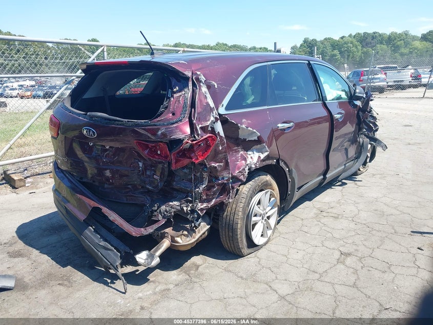 Vin: 5xypgda31lg640162, lot: 45875382, kia sorento 2.4l lx 20204