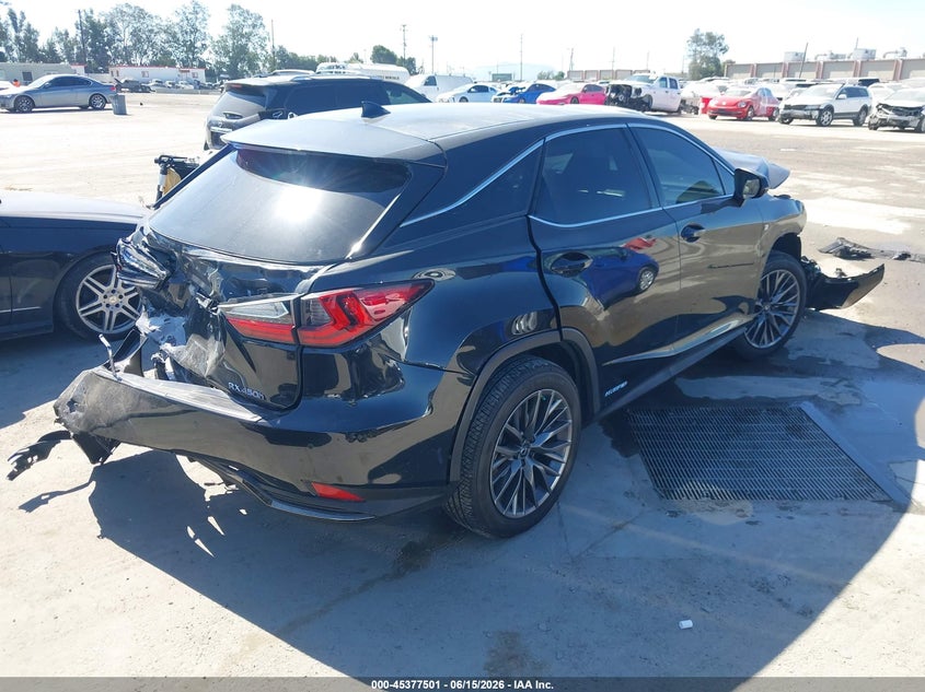 Vin: 2t2sgmda7lc049135, lot: 45875487, lexus rx 450h f sport 20204