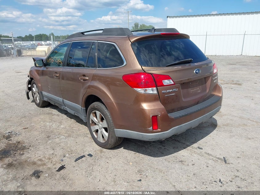 Vin: 4s4brbkc1b3390377, lot: 45875497, subaru outback 2.5i limited 20113