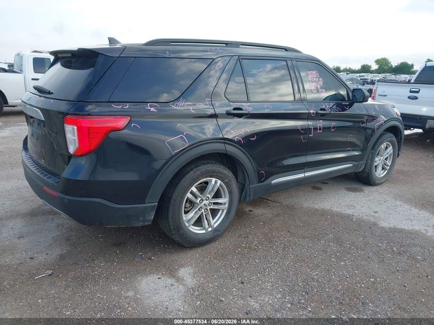 Vin: 1fmsk7dh2ngb40234, lot: 45875520, ford explorer xlt 20224