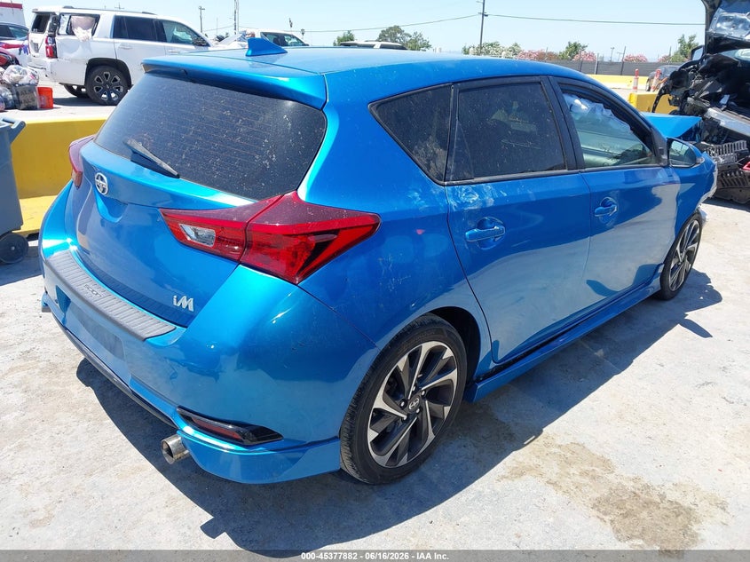 Vin: jtnkarje3gj517569, lot: 45875868, scion im 20164