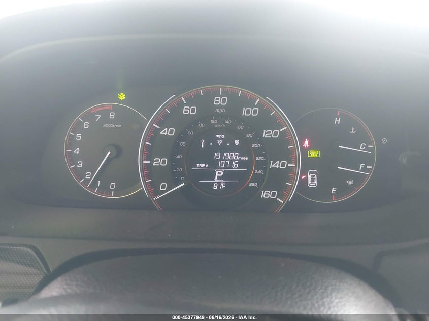 2013 HONDA ACCORD auction photo 7