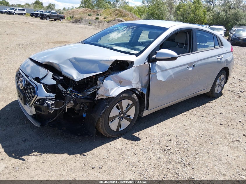 Vin: kmhc65lc1mu249724, lot: 45875997, hyundai ioniq hybrid blue 20212