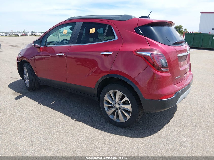 Vin: kl4cjasb8jb658535, lot: 45876047, buick encore preferred 20183