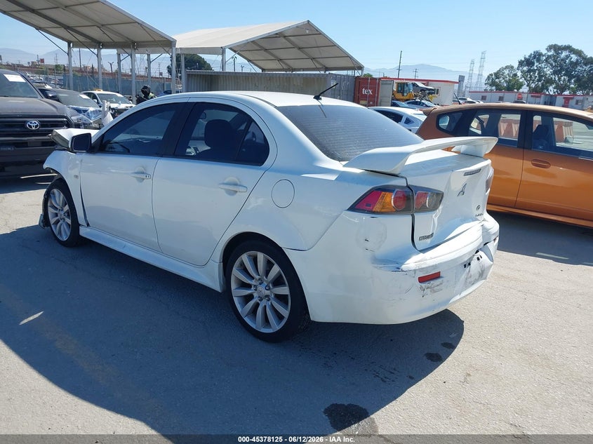 Vin: ja32u8fw8bu025083, lot: 45876111, mitsubishi lancer gts 20113